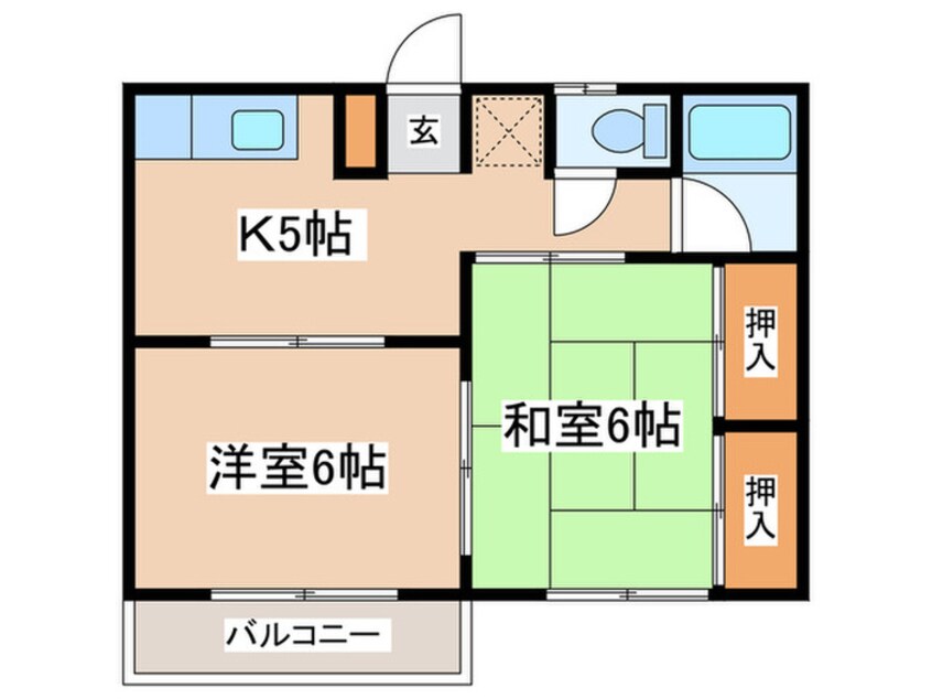 間取図 コーポラス山口