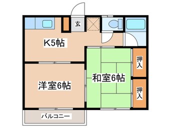 間取図 コーポラス山口