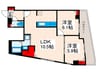 ルミナス西日暮里 2LDKの間取り