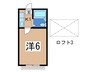 プラザ　ドゥ　セリ－ズ 1Kの間取り