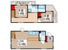 根戸戸建 2LDKの間取り