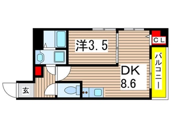 間取図 ｉｌ　ｃｅｎｔｒｏ　本千葉駅前