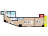 ｉｌ　ｃｅｎｔｒｏ　本千葉駅前 1DKの間取り