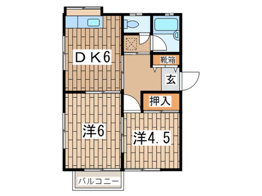 間取図 コーポミヤ