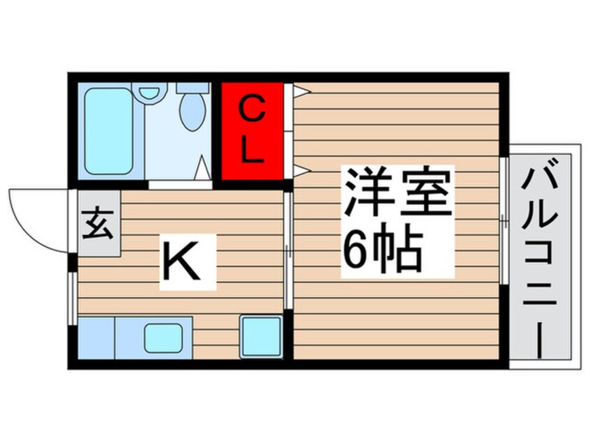 間取図 カ－ザ北小金