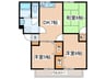 ボナール町田A 3DKの間取り