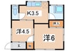 小林貸家一戸建 2Kの間取り