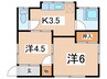 小林貸家一戸建 2Kの間取り