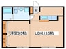 クロノスディオ 1LDKの間取り