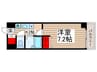 オークヒルズ濱嶋 1Kの間取り