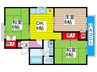 ガ－デンホ－ムズ 3DKの間取り