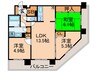 セルリアンホームズ勝どき 3LDKの間取り