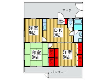 間取図 ニュ－メゾンⅡ