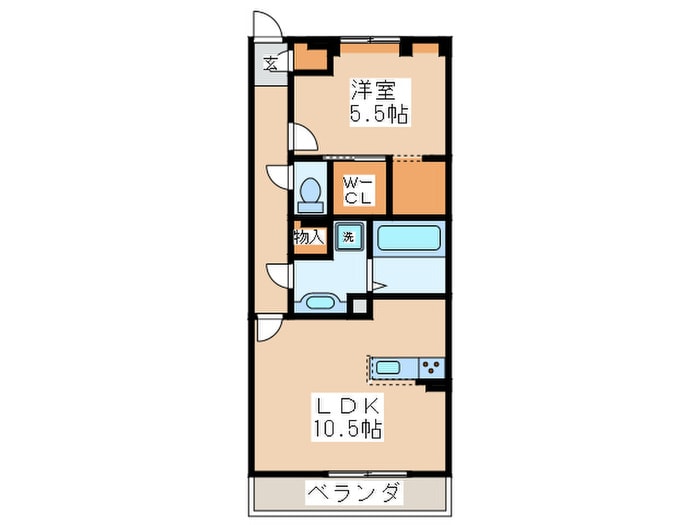 間取り図 エクレール矢部