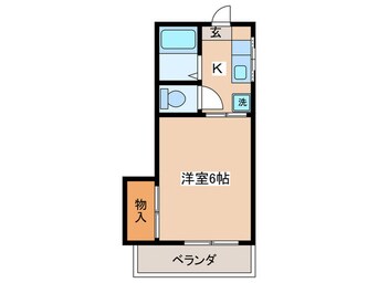 間取図 コーポ小穴