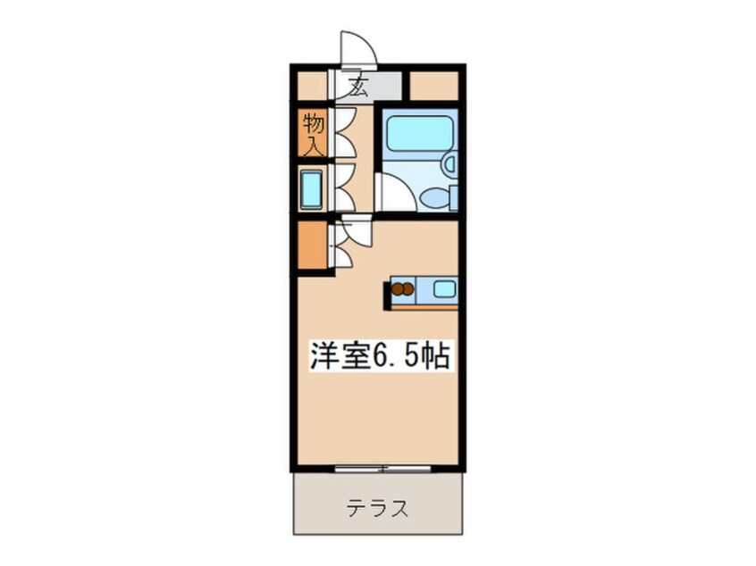 間取図 ﾜｺｰﾚｴﾚｶﾞﾝｽ鶴巻温泉第2