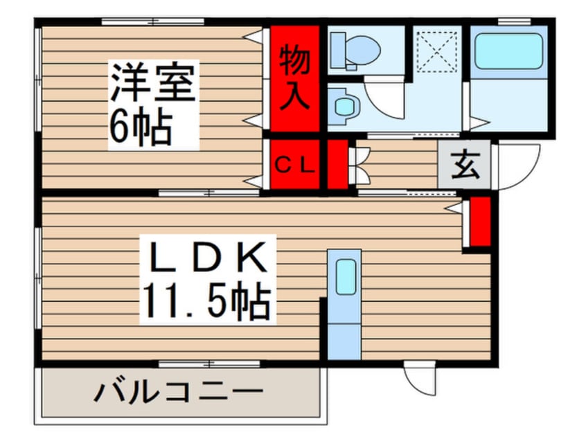 間取図 フォ－ルＢ棟
