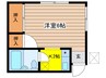 コーポ小山 1Kの間取り