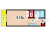 サンアベニュー四ツ木 1Kの間取り