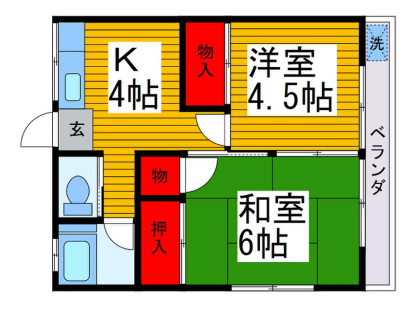 間取図 第２峯崎ハイツ