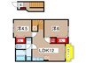 グリーンリヴァー 2LDKの間取り