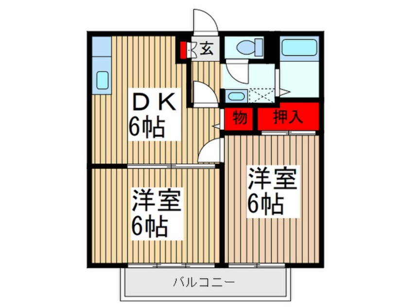 間取図 ベルメゾンＩＴＯ－Ｂ棟