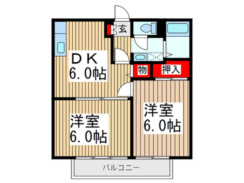 間取図 ベルメゾンＩＴＯ－Ｂ棟