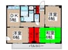 ビレッジハウス山崎３号棟 3DKの間取り