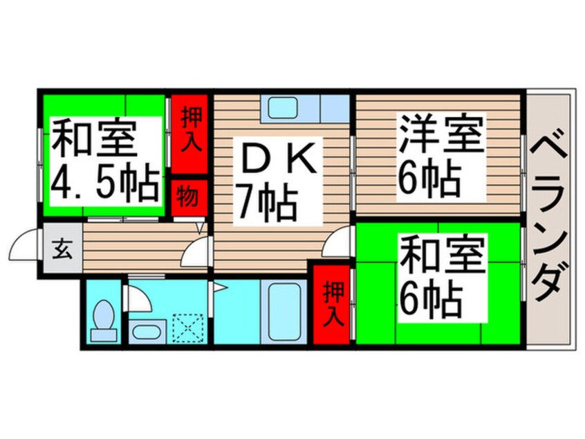 間取図 アミカル高橋
