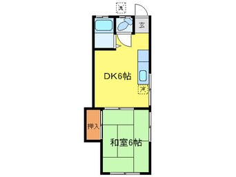 間取図 コ－ポ岸