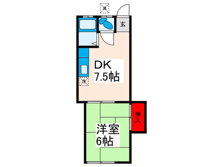 間取図 コ－ポ岸