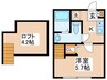 THE　HOUSE　八王子東中野 1Kの間取り