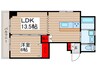 コ－ポエスエフ（２Ｆ－４Ｆ） 1LDKの間取り