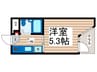 メゾン・ド・シプレ－ム 1Kの間取り