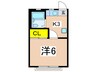 ウッディ－コ－ポ 1Kの間取り