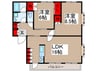 メゾン喜林 2LDKの間取り