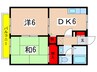 デイアコ－ト大蔵 2DKの間取り