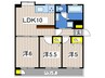 馬堀台団地６号棟（６５４） 3LDKの間取り