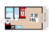 ジュネパレス松戸第０２ 1Rの間取り