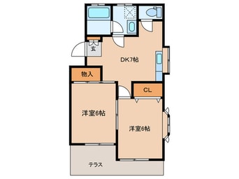 間取図 エメラルドファイブ