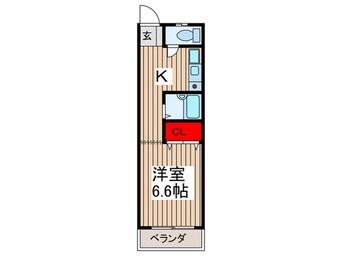 間取図 ボナ－ルＩＣＨＩＫＡＷＡ