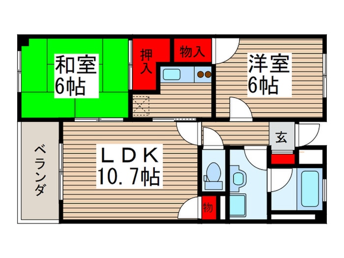 間取り図 ボナ－ルＩＣＨＩＫＡＷＡ
