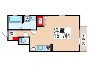 間取図 ｺｯﾂｳﾞｨﾚｯｼﾞ国立ﾎﾞ-ﾄﾝ棟