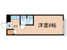 フラットメジロ 1Rの間取り
