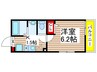 MELDIA新検見川Ⅱ 1Kの間取り