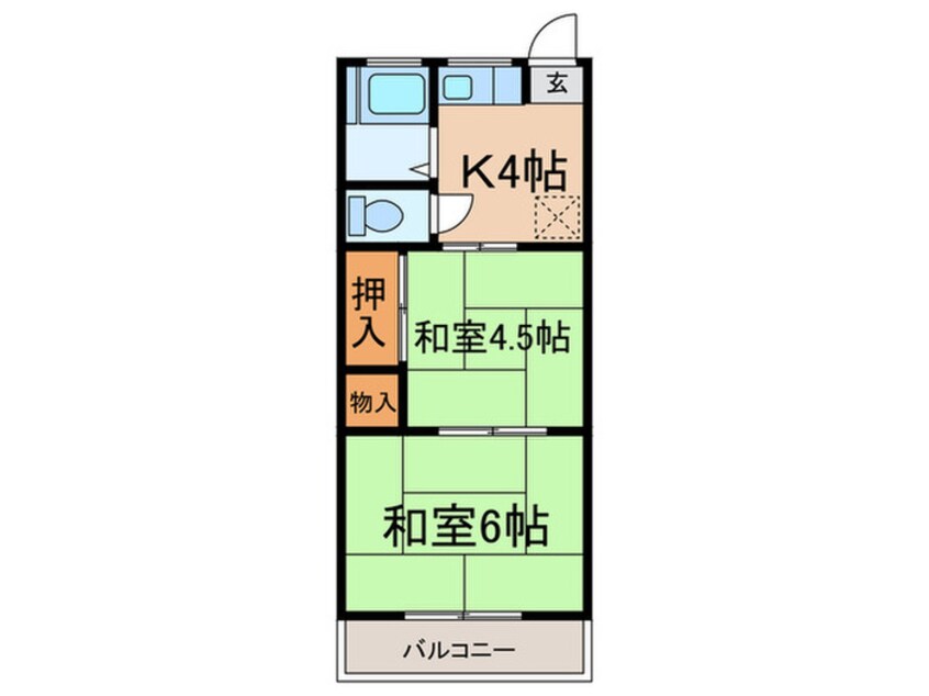 間取図 サニーハイツ青山