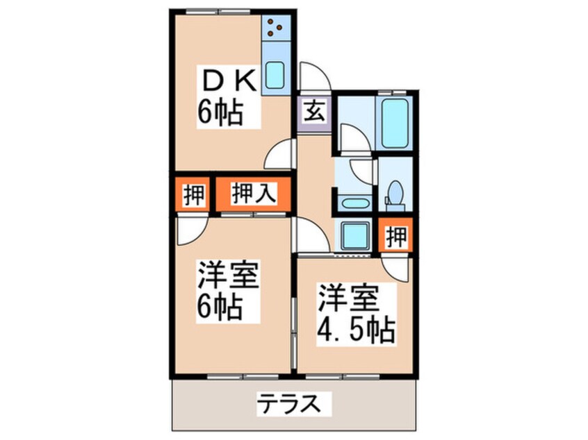 間取図 シャルム藤ヶ丘