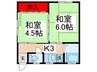 北平ビル 2Kの間取り