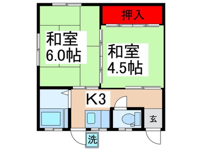 間取図 北平ビル