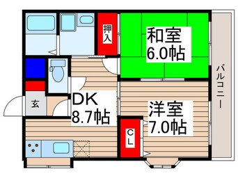 間取図 シャト－花水木